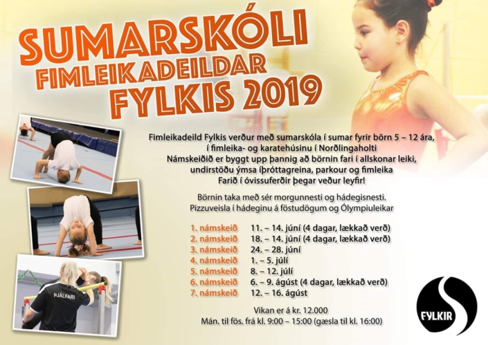 Íþróttaskóli , Fimleikaskóli, námskeið